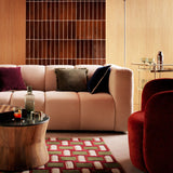 Habitat mid-century burgundy wool rug 120x170cm, UK version