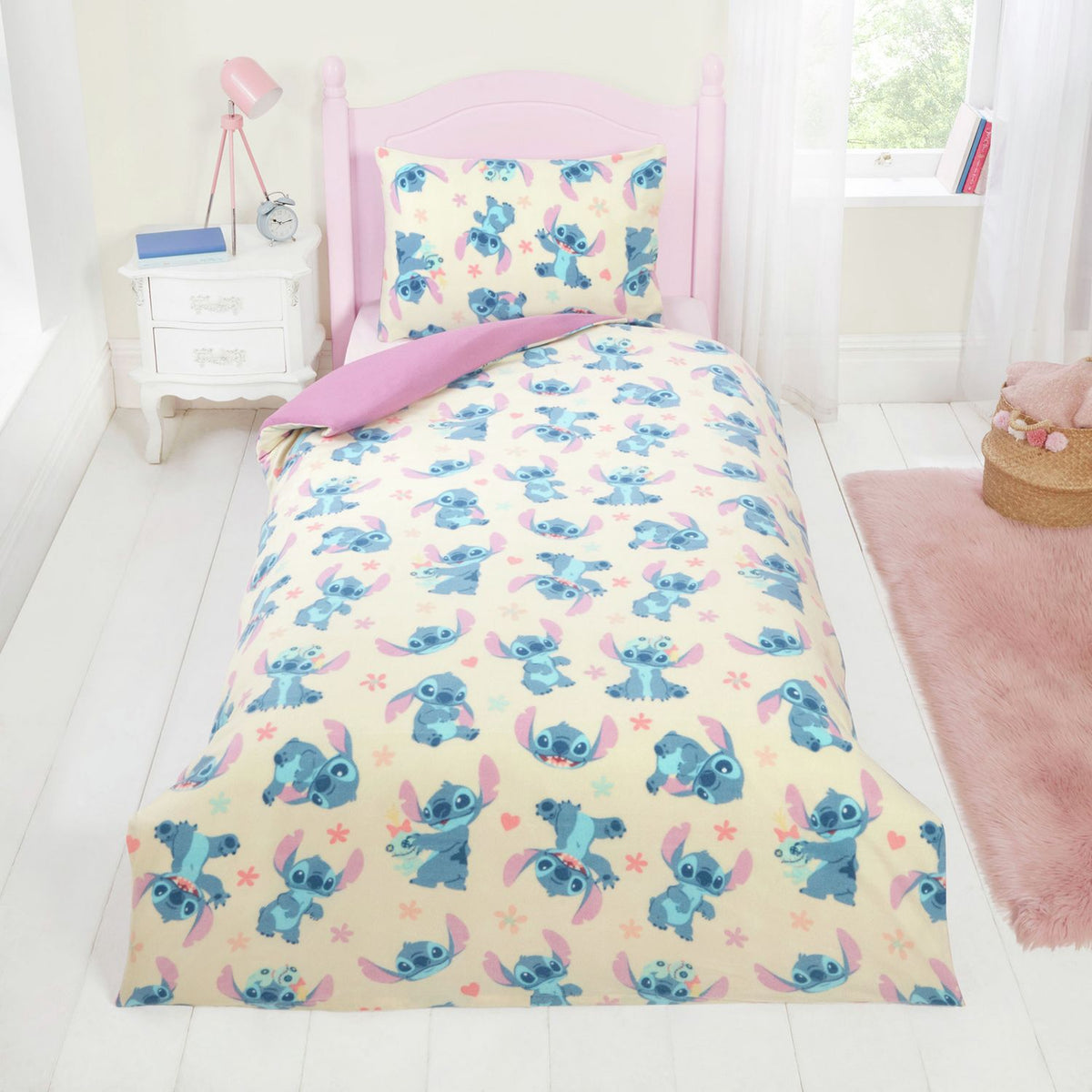 Disney Stitch Scrump fleece bedding set single size (British brand)