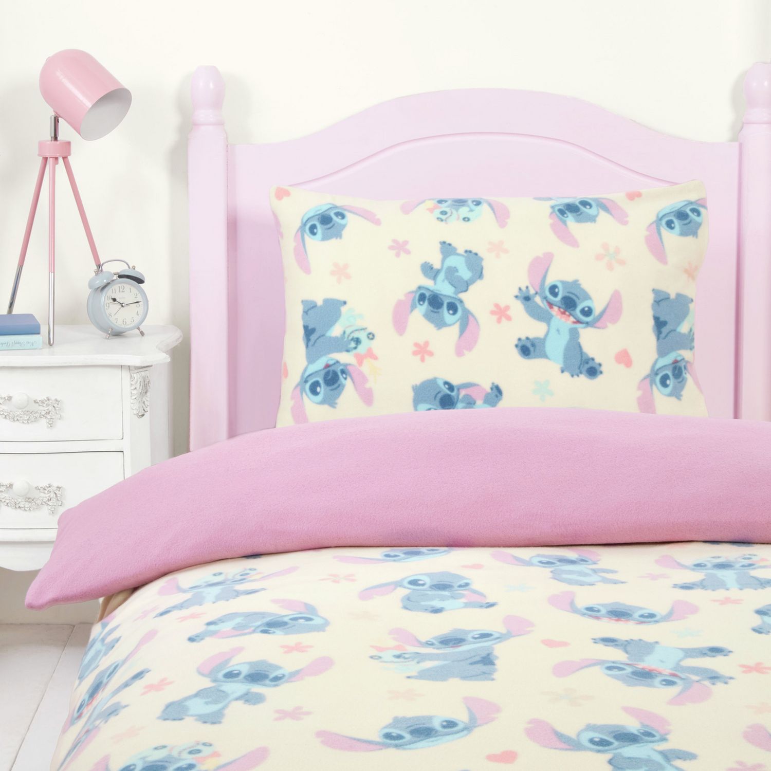 Disney Stitch Scrump fleece bedding set single size (British brand)