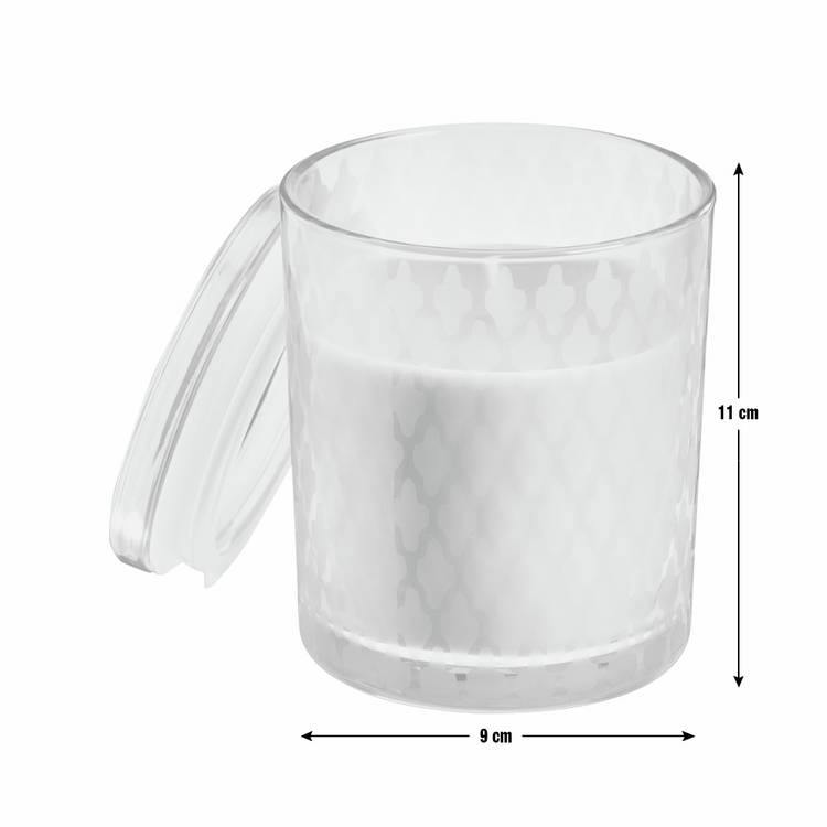 Habitat Marrakesh scented candle with pink glass lid, UK version