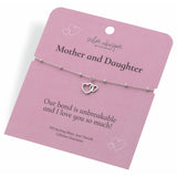 Hot Diamonds sterling silver mother daughter bracelet 20cm (British brand)