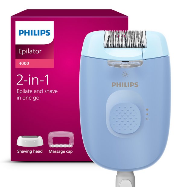 Philips corded compact epilator BRE247, UK version
