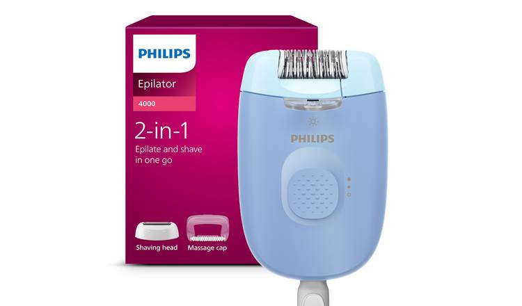 Philips corded compact epilator BRE247, UK version