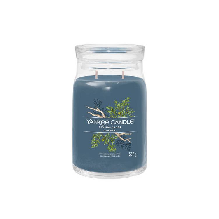 Yankee Bayside Cedar large scented candle 15cm - British product