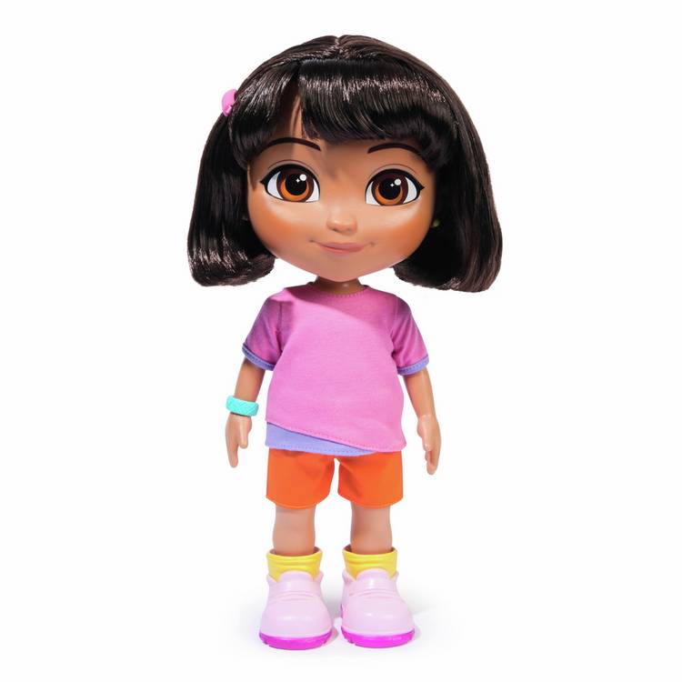 Dora 12-inch Sing & Explore doll with backpack (British brand)