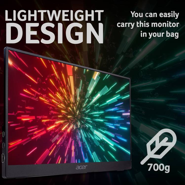 Acer portable monitor 15.6in Full HD, imported from the UK