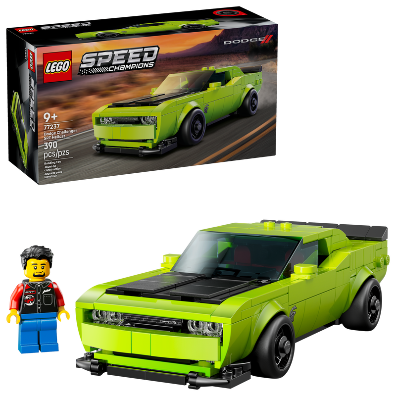 LEGO Dodge Challenger SRT Sports Car 390 Pieces - British product