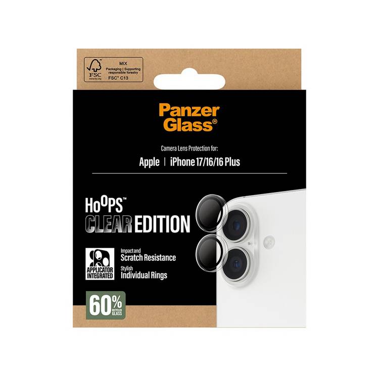 PanzerGlass Hoops camera lens protector for iPhone, imported from the UK