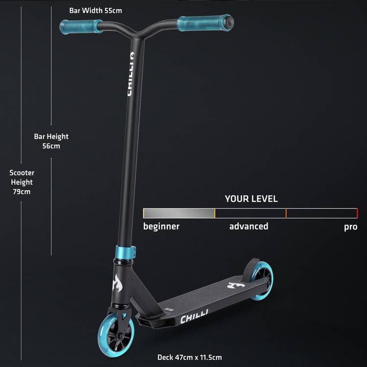 Chilli Base S stunt scooter blue, imported from the UK
