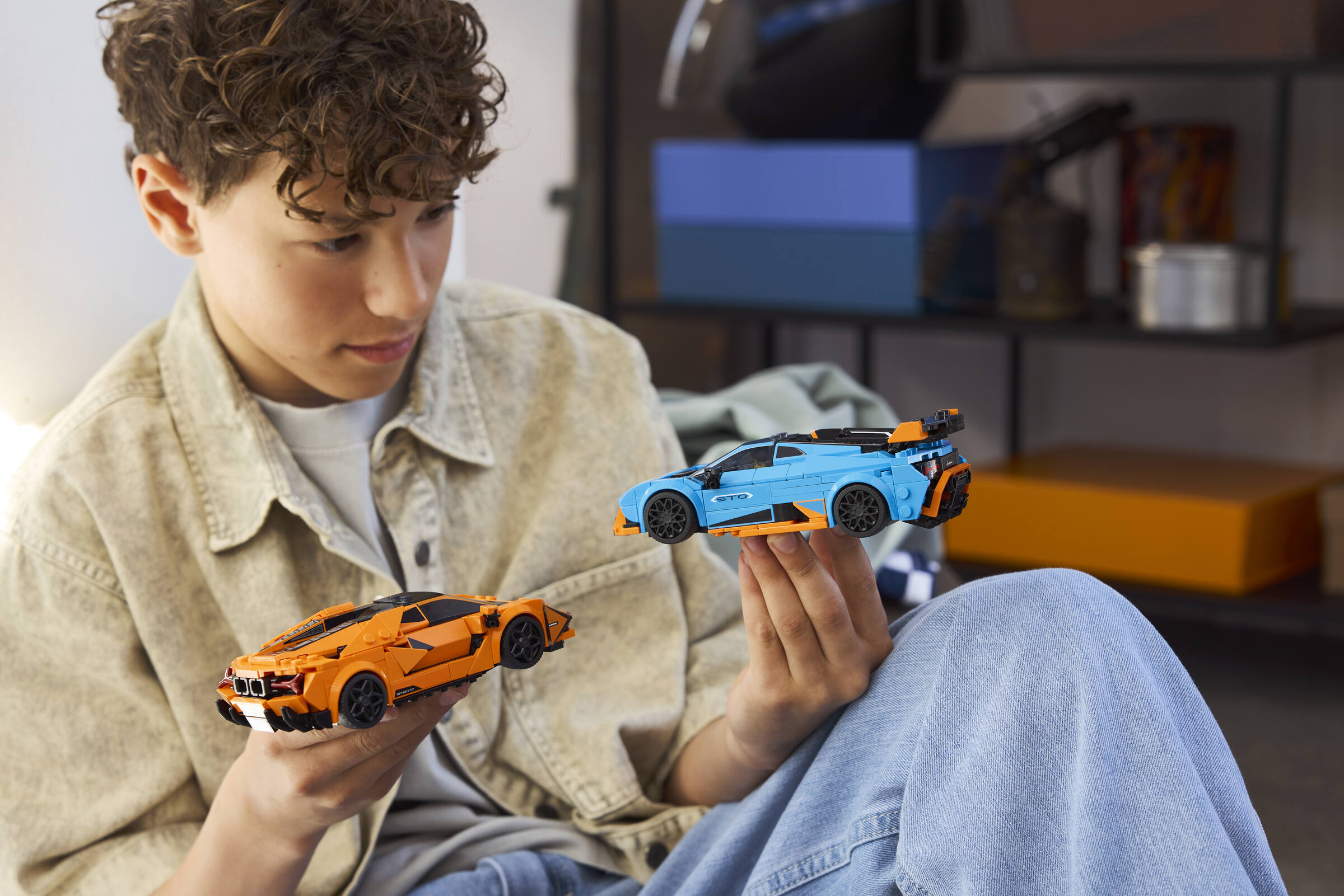 LEGO Speed Champions Lamborghini Revuelto & Huracán STO building set, UK version