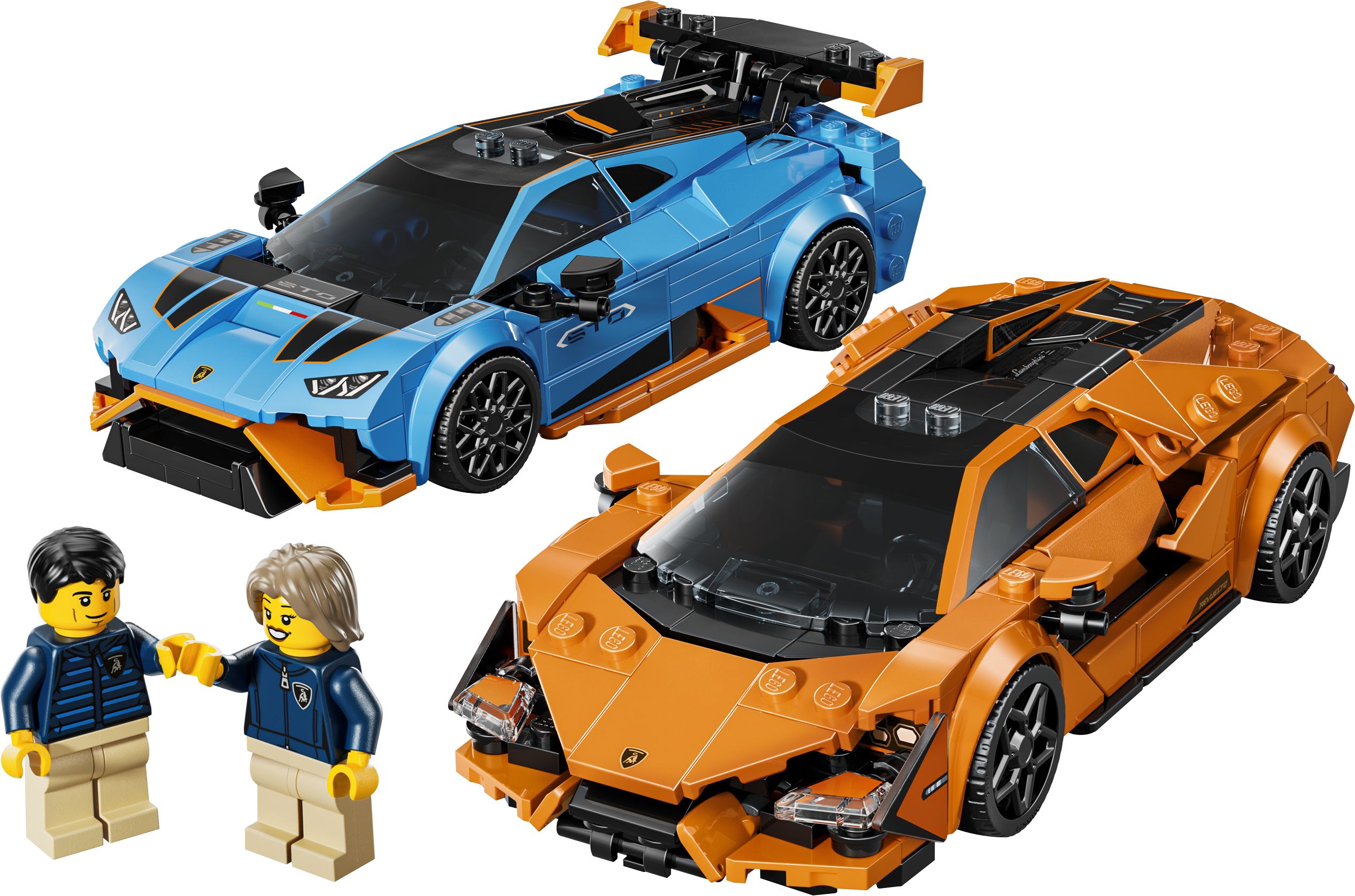 LEGO Speed Champions Lamborghini Revuelto & Huracán STO building set, UK version