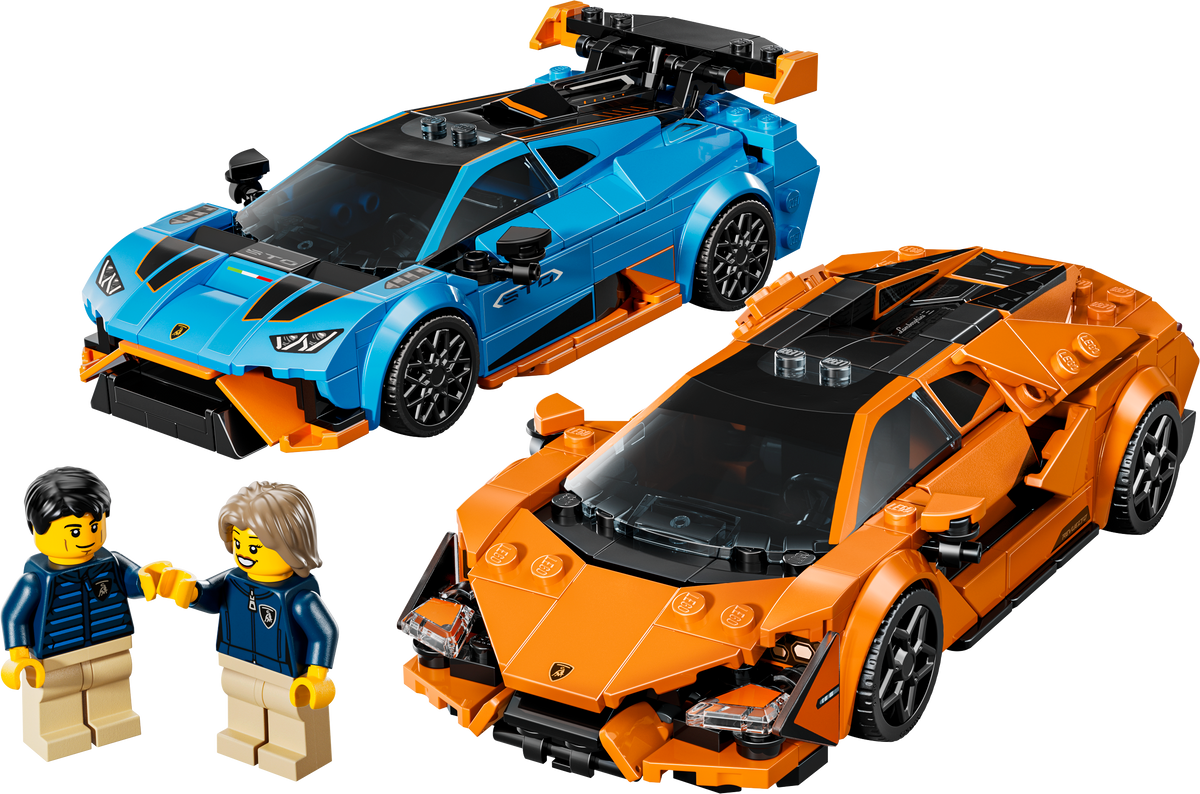 LEGO Speed Champions Lamborghini Revuelto & Huracán STO building set, UK version