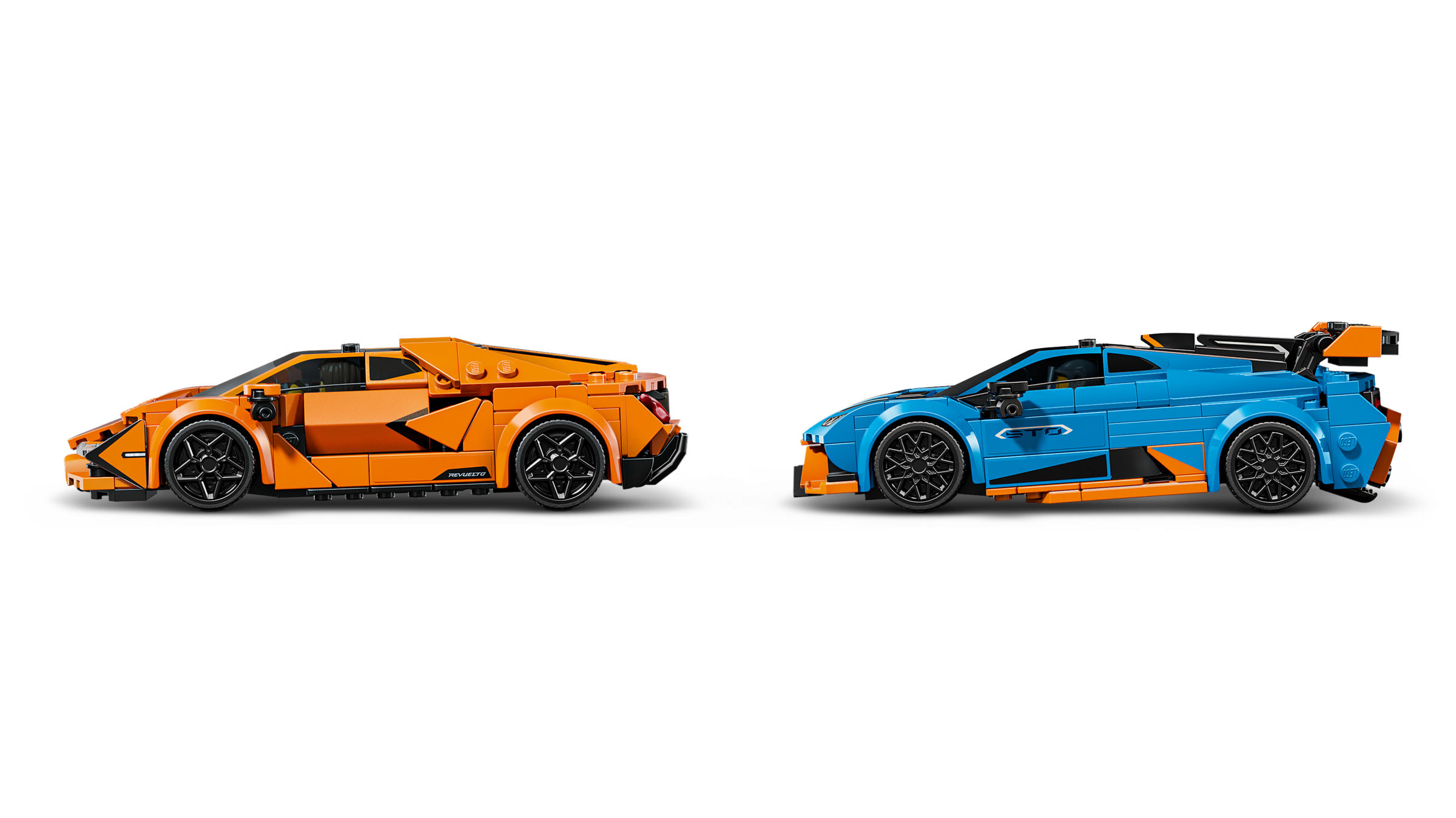 LEGO Speed Champions Lamborghini Revuelto & Huracán STO building set, UK version