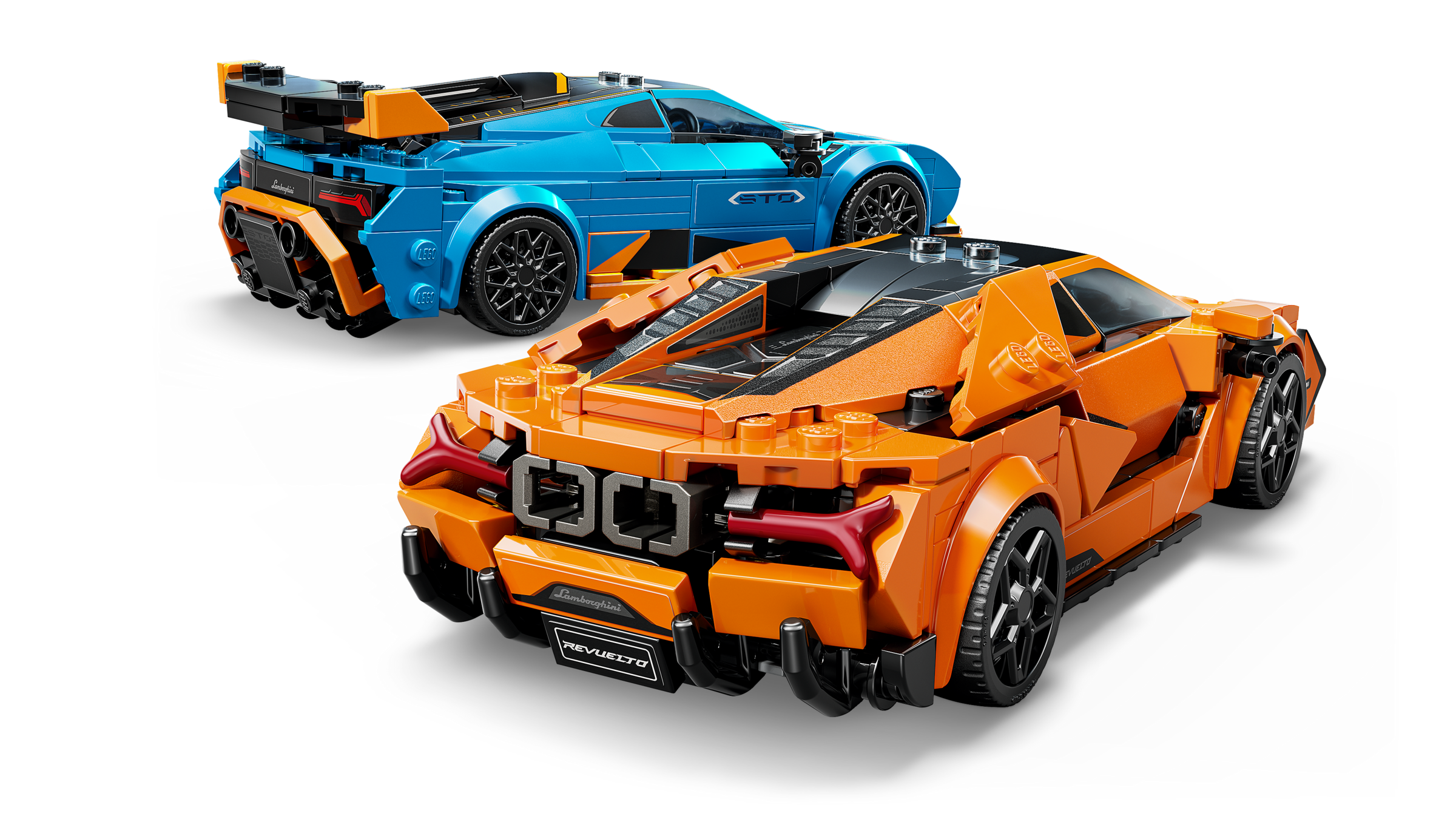 LEGO Speed Champions Lamborghini Revuelto & Huracán STO building set, UK version