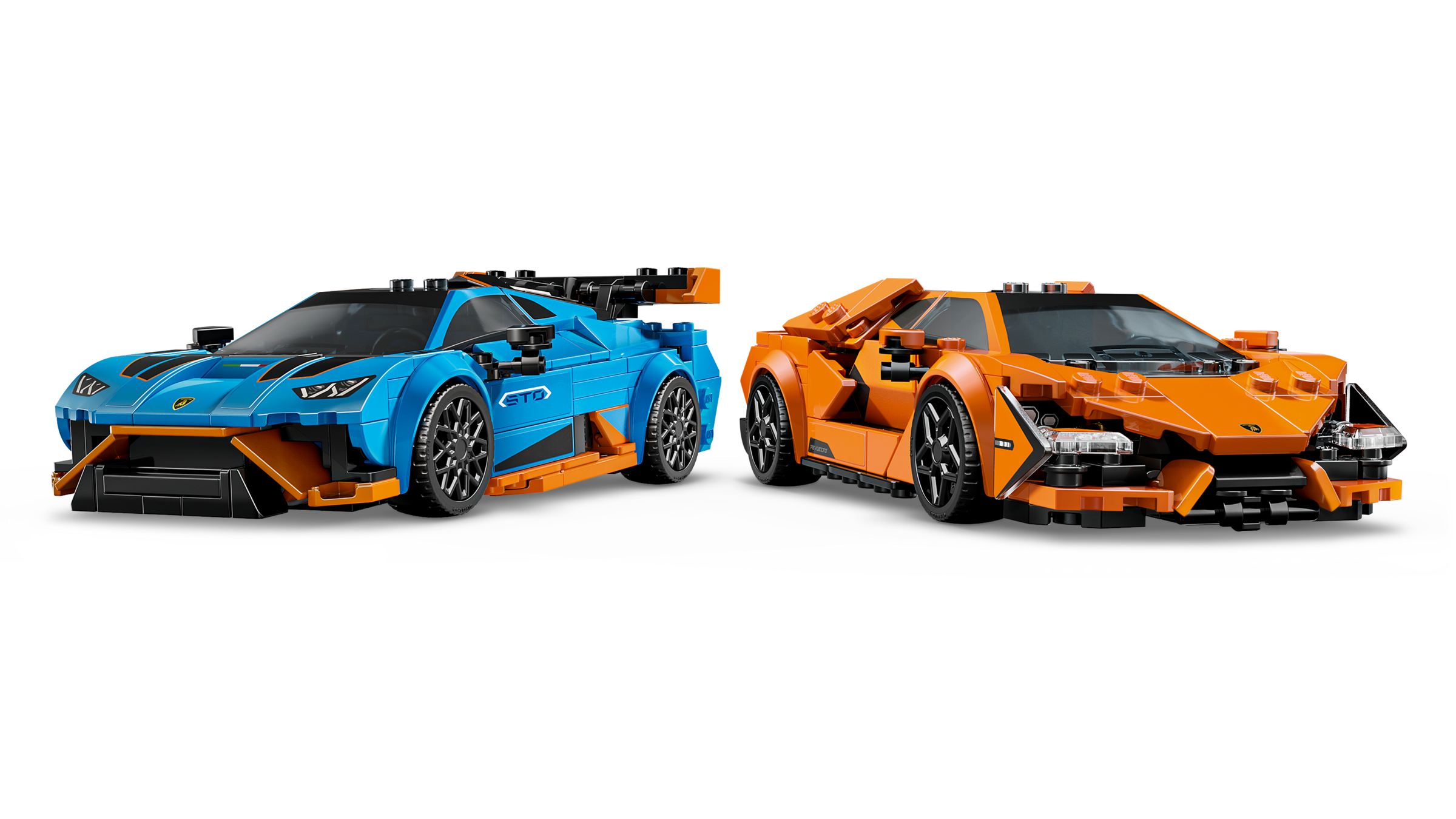 LEGO Speed Champions Lamborghini Revuelto & Huracán STO building set, UK version