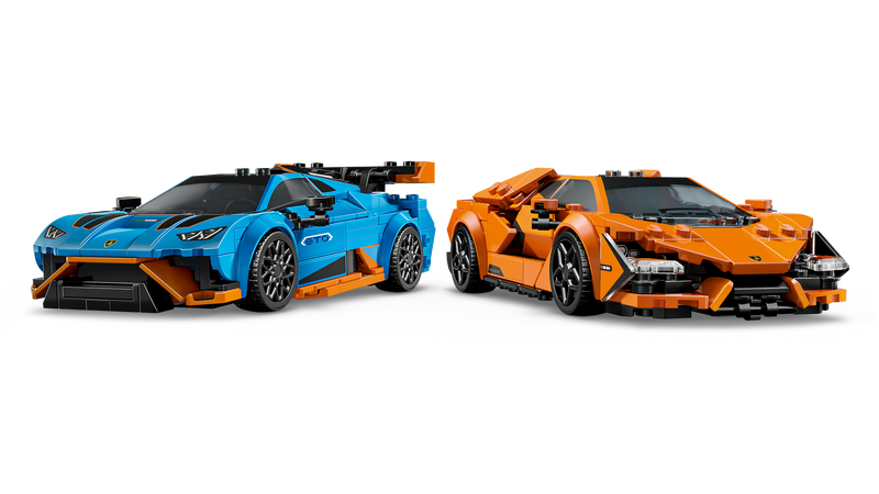 LEGO Speed Champions Lamborghini Revuelto & Huracán STO building set, UK version