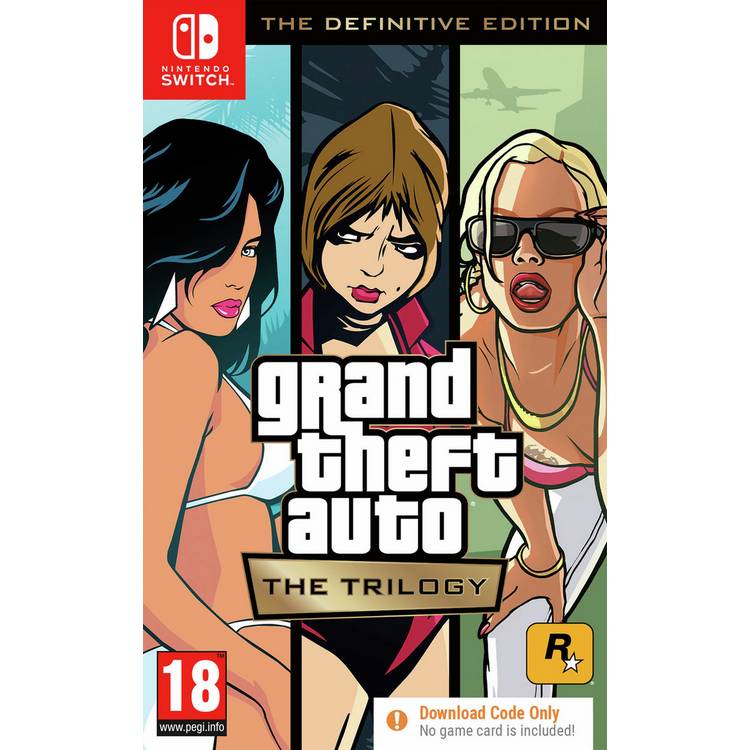 Grand Theft Auto Trilogy Definitive Edition Nintendo Switch game (British brand)