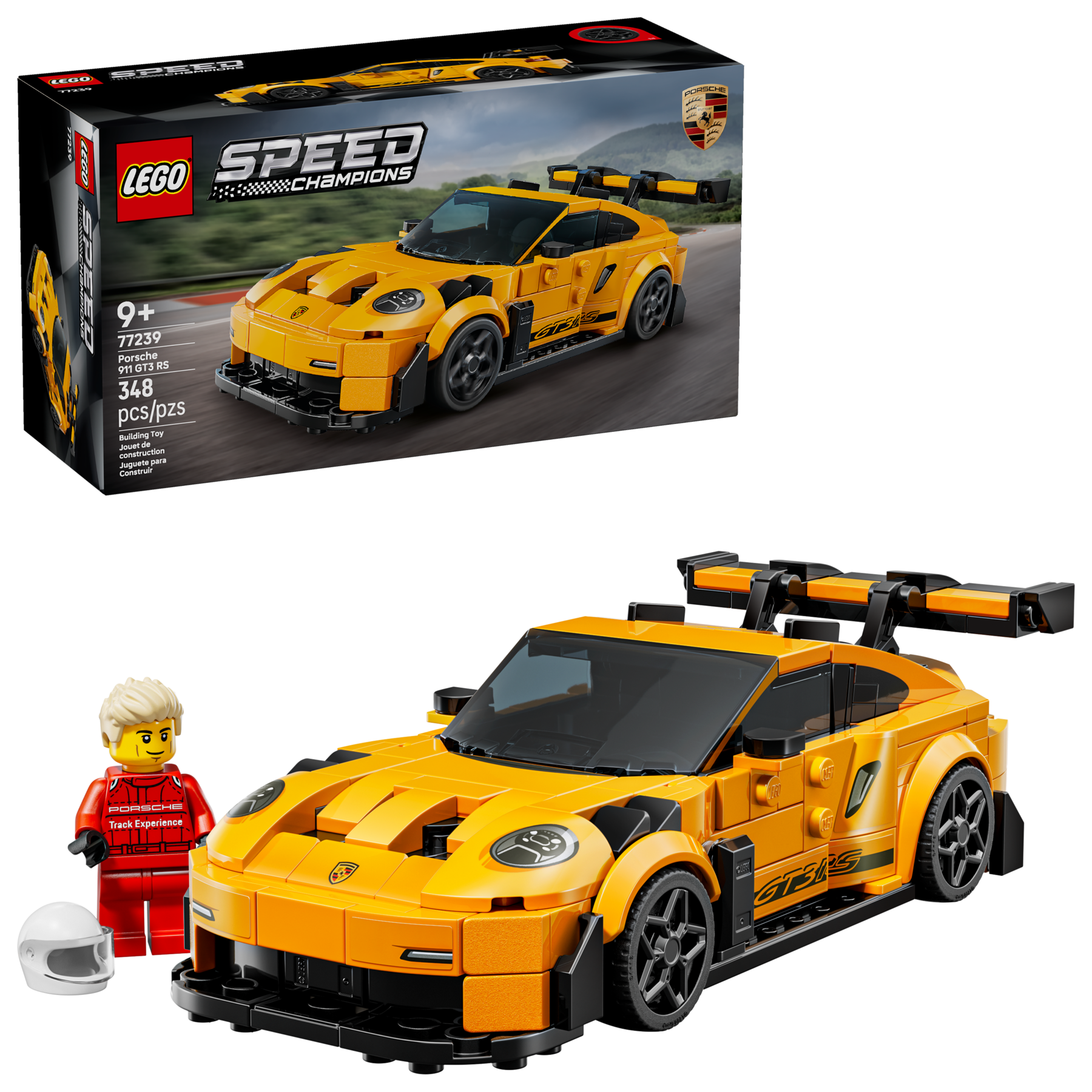 LEGO Porsche 911 GT3 RS Car 348 Pieces, imported from the UK