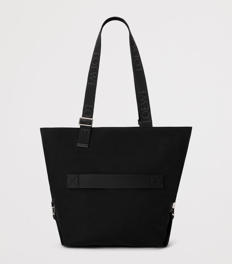 LOEWE calfskin-patch Flex tote bag, imported from the UK