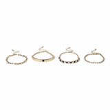 Liars & Lovers gold heart crystal wristwear set - British product
