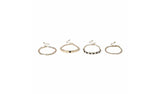 Liars & Lovers gold heart crystal wristwear set - British product