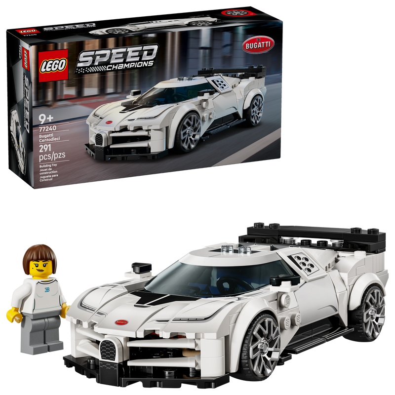 Lego Bugatti Centodieci Hyper Sports Car 291 Pieces - British product