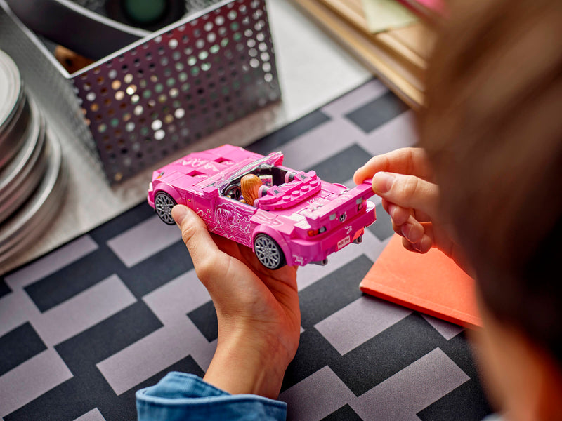 Lego Speed Champions Honda S2000 2 Fast 2 Furious pink car 300 pcs, UK version