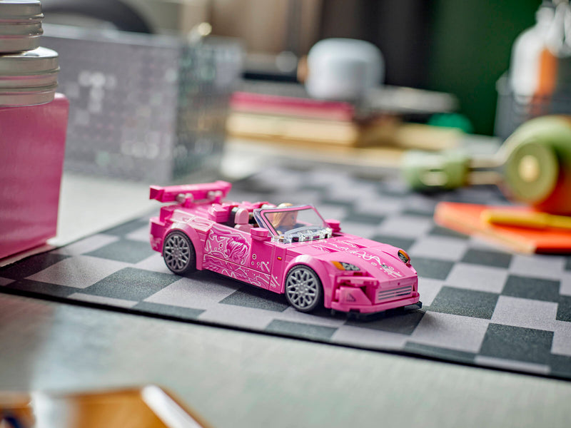 Lego Speed Champions Honda S2000 2 Fast 2 Furious pink car 300 pcs, UK version