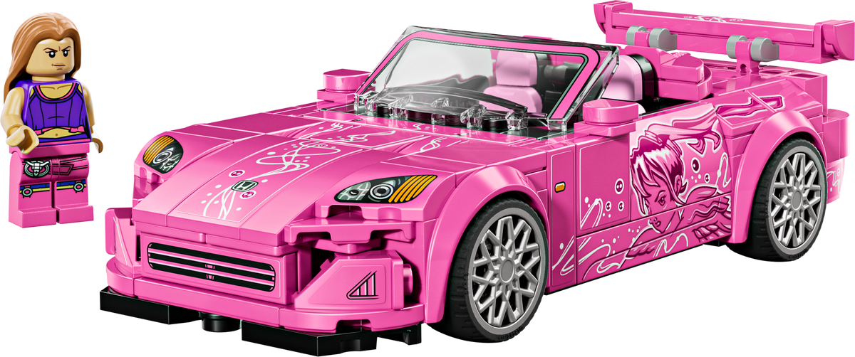 Lego Speed Champions Honda S2000 2 Fast 2 Furious pink car 300 pcs, UK version