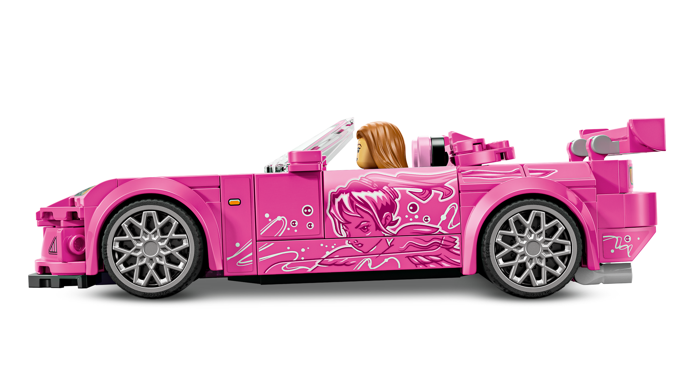 Lego Speed Champions Honda S2000 2 Fast 2 Furious pink car 300 pcs, UK version
