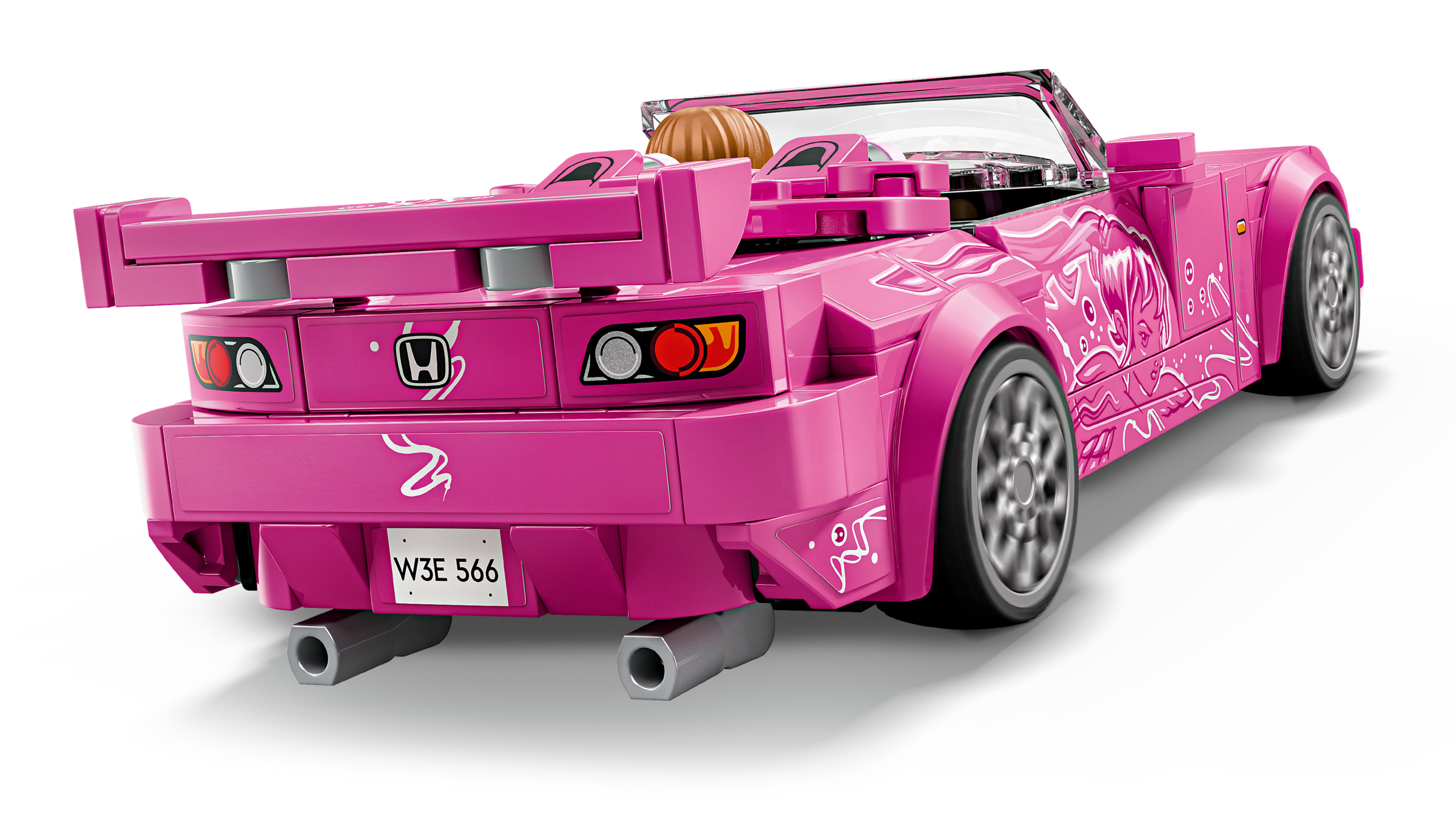 Lego Speed Champions Honda S2000 2 Fast 2 Furious pink car 300 pcs, UK version