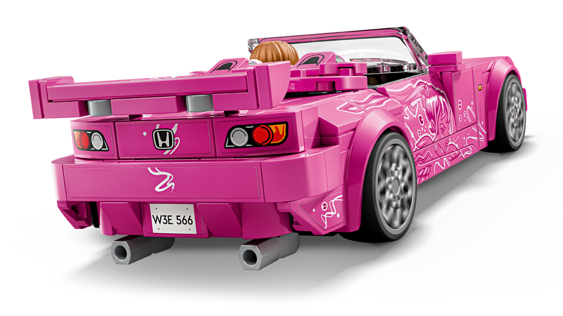 Lego Speed Champions Honda S2000 2 Fast 2 Furious pink car 300 pcs, UK version