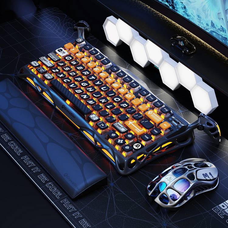 GravaStar Mercury K1 Pro Cyberflare mechanical keyboard - British product