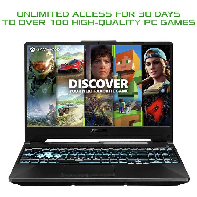 ASUS TUF A15 gaming laptop with Ryzen 7, 16GB RAM, imported from the UK
