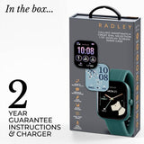 Radley smart watch Petite Case teal silicone strap, UK version