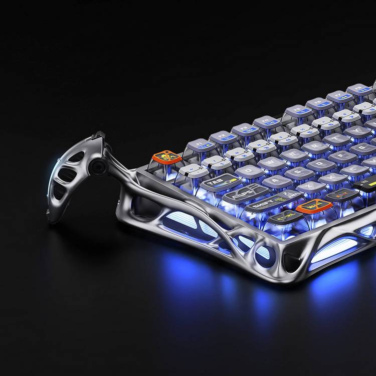 GravaStar Mercury K1 Pro wireless mechanical keyboard silver - British product