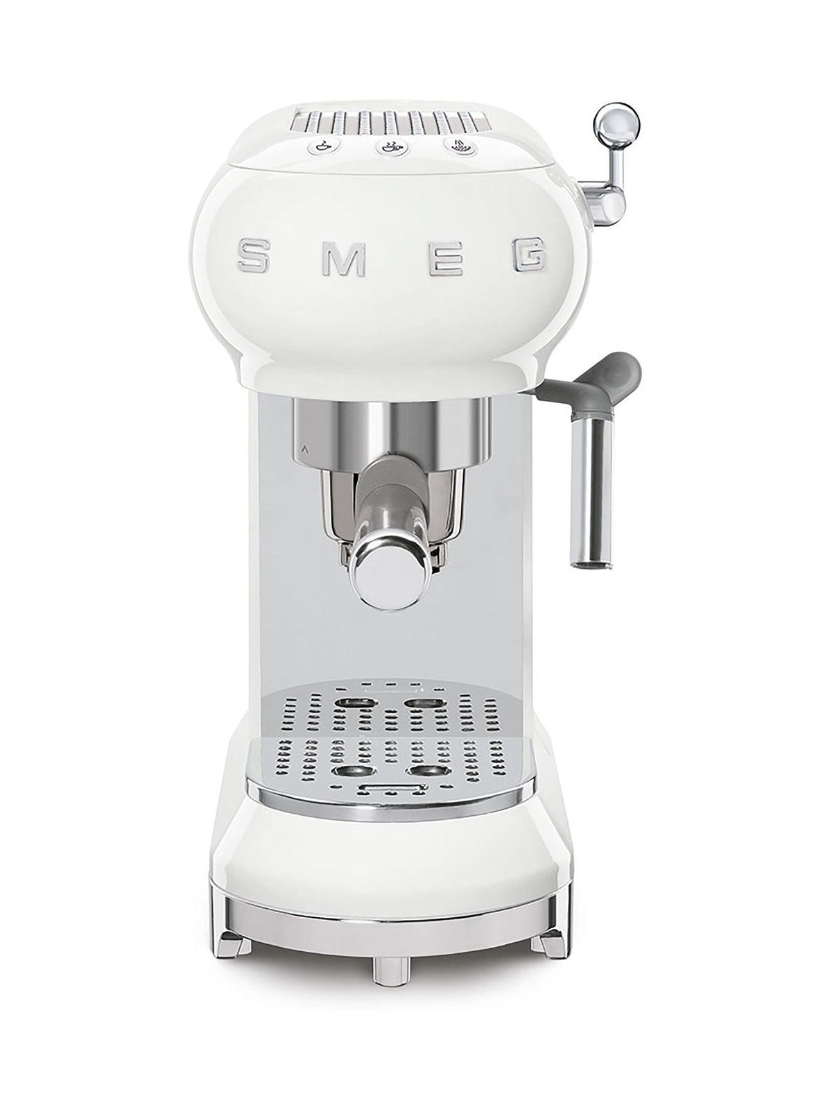 Smeg white espresso coffee machine (British brand)