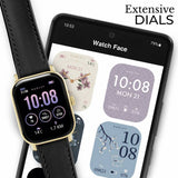 Radley Petite Smartwatch with black leather strap, imported from the UK