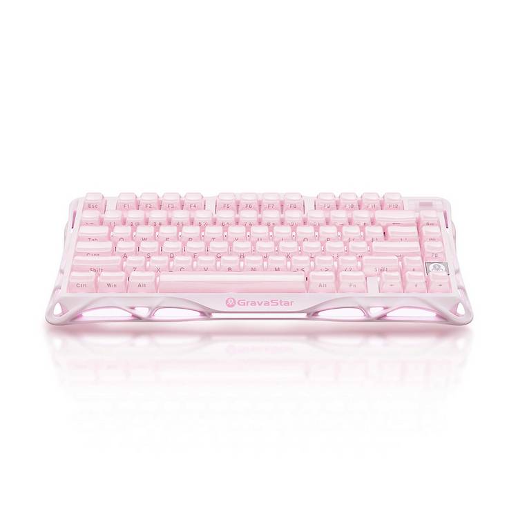 GravaStar gaming keyboard Sakura pink, UK version