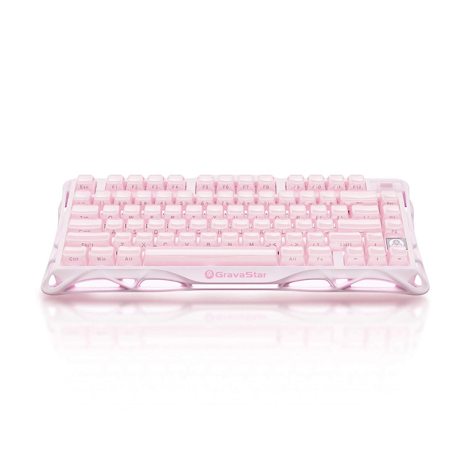 GravaStar gaming keyboard Sakura pink, UK version