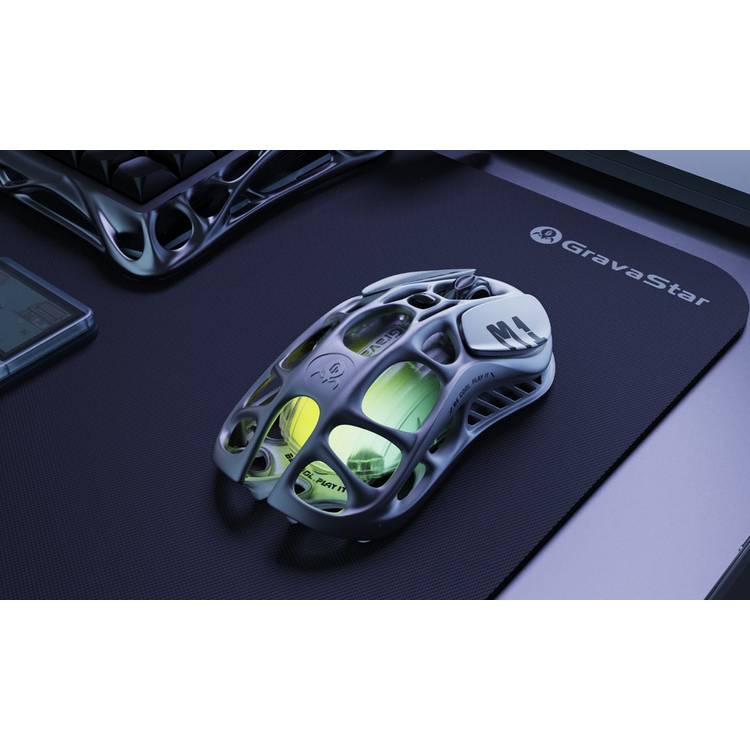 GravaStar Mercury M1 Pro wireless gaming mouse gunmetal grey - British product