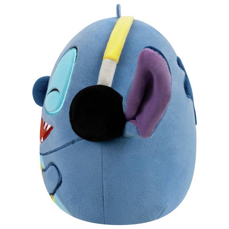 Squishmallows plush toy Disney Stitch with Headphones 8-inch, imported from the UK