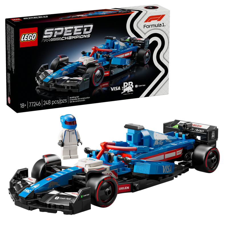 LEGO Visa Cash App RB VCARB 01 F1 Race Car 248 Pieces (British brand)
