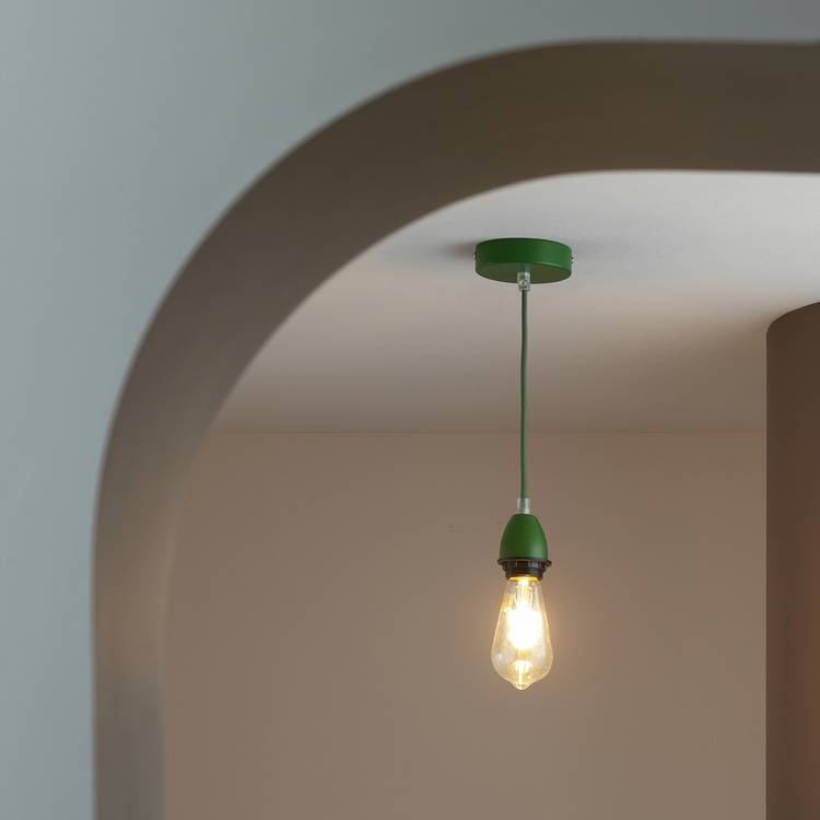 Habitat metal pendant light green, imported from the UK