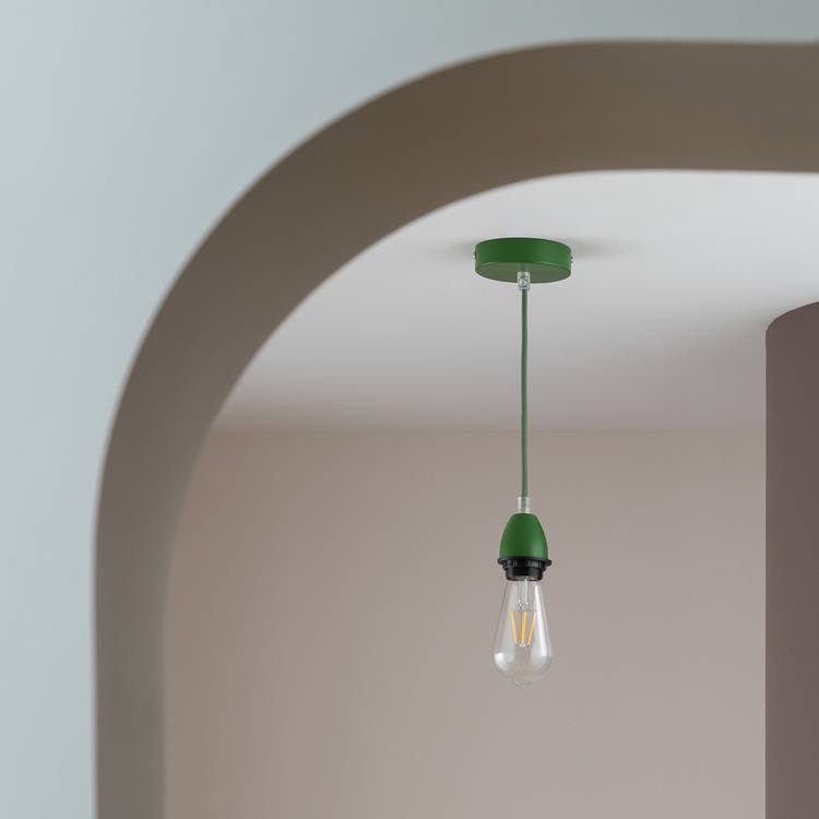 Habitat metal pendant light green, imported from the UK