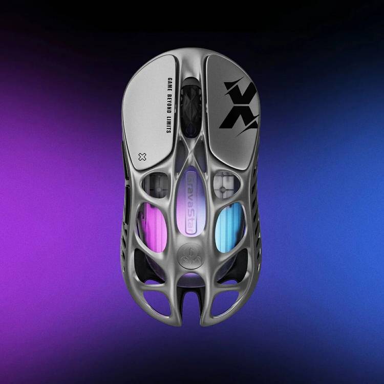 GravaStar gaming mouse Mercury X Interstellar Silver, imported from the UK
