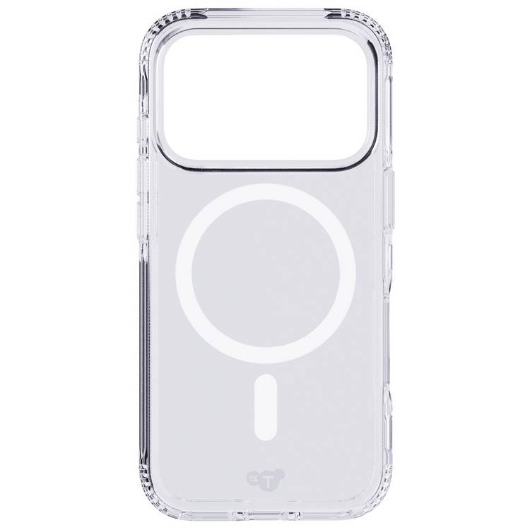 Tech21 EvoClear MagSafe phone case for iPhone 17 Pro, imported from the UK
