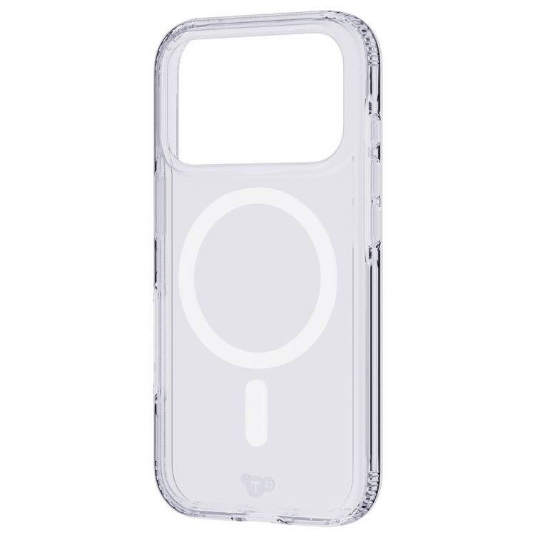 Tech21 EvoClear MagSafe phone case for iPhone 17 Pro, imported from the UK