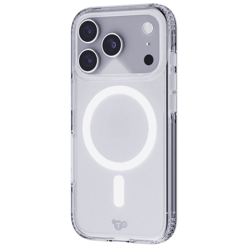 Tech21 EvoClear MagSafe phone case for iPhone 17 Pro, imported from the UK