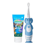 Brush Baby WildOnes elephant toothbrush and applemint toothpaste set (British brand)